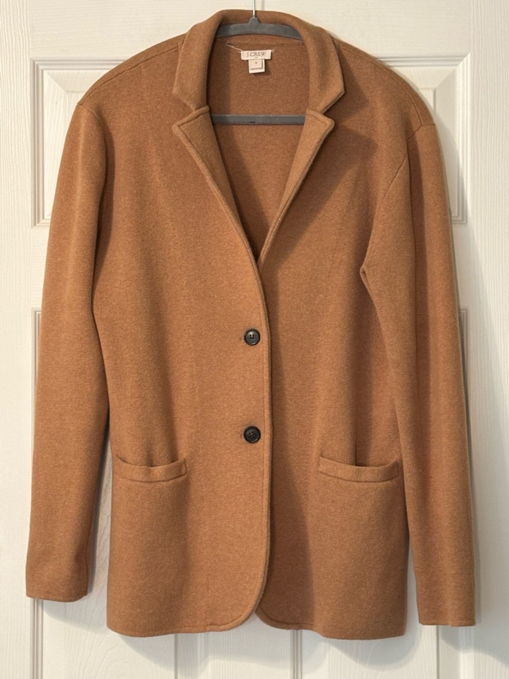 J Crew Cotton Sweater Blazer Size M EUC